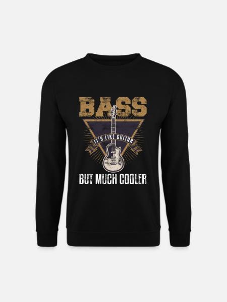Coole Bass Gitarrist Bassist Bass Spieler - Unisex Pullover - Schwarz