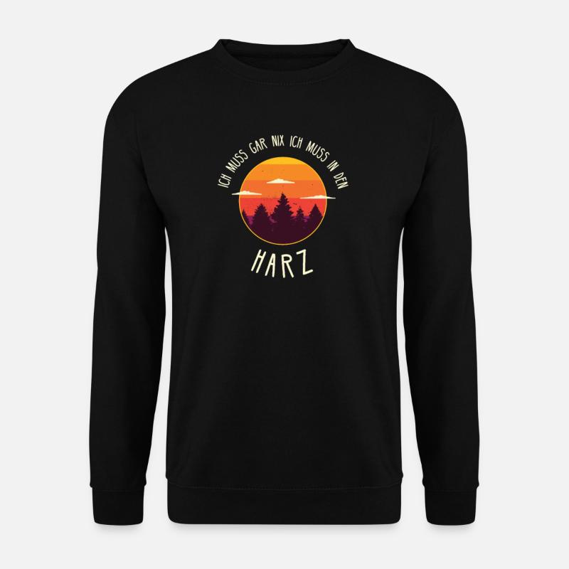 Harz Brocken Torfhaus Niedersachsen Geschenk - Unisex Pullover - Schwarz