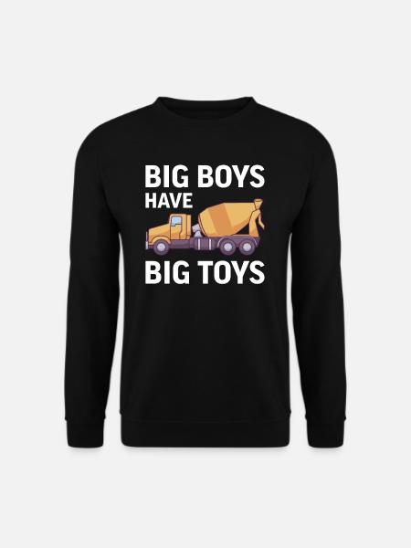 Betonmischer Baustelle LKW Fahrer Beton Geschenk - Unisex Pullover - Schwarz