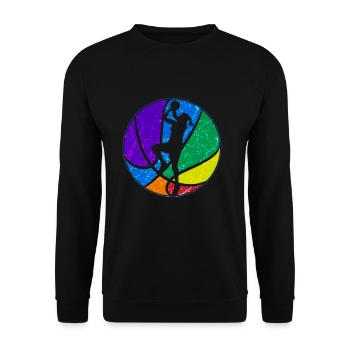 Basket-ball filles - Sweat-shirt Unisexe - noir - Devant - Alina (178cm) & Michal (187cm)