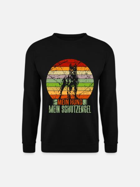 Mein Hund Mein Schutzengel Hunde - Unisex Pullover - Schwarz