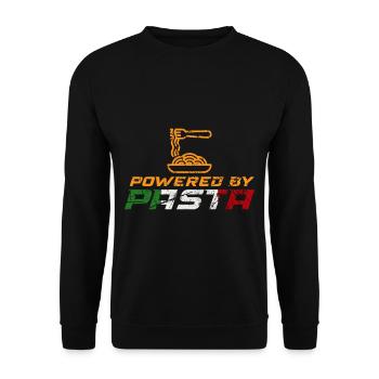 Pasta Italy Italy Food - Unisex Sweatshirt - black - Front - Alina (178cm) & Michal (187cm)