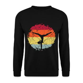Sport Gymnastics - Unisex Sweatshirt - black - Front - Alina (178cm) & Michal (187cm)