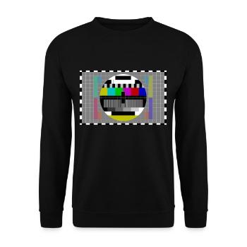 print 80s - Unisex Sweatshirt - black - Front - Alina (178cm) & Michal (187cm)