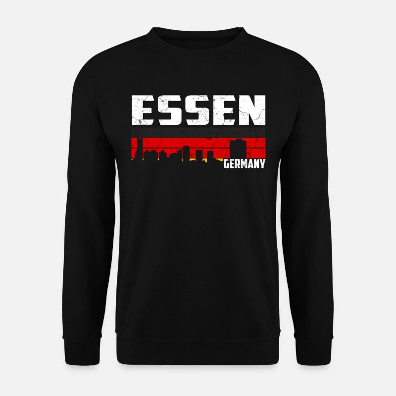 Essen Stadt Essener Skyline - Unisex Pullover - Schwarz