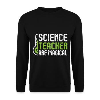 Science Professeur Science - Sweat-shirt Unisexe - noir - Devant - Alina (178cm) & Michal (187cm)