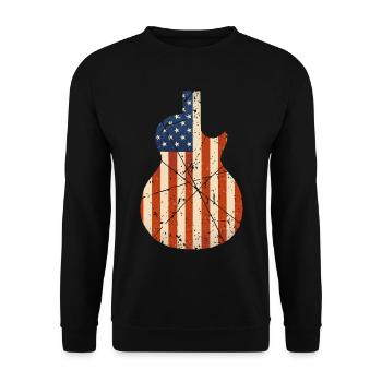 Country Musik Retro - Unisex Pullover - Schwarz - Vorne - Alina (178cm) & Michal (187cm)