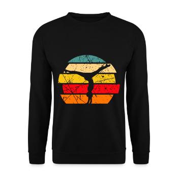 Gymnastique gymnaste - Sweat-shirt Unisexe - noir - Devant - Alina (178cm) & Michal (187cm)