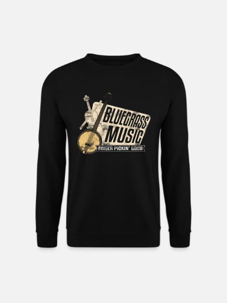 Bluegrass Banjo GuitarS Music - Unisex Sweatshirt - black