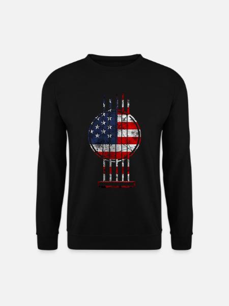 Country Musik Retro - Unisex Pullover - Schwarz