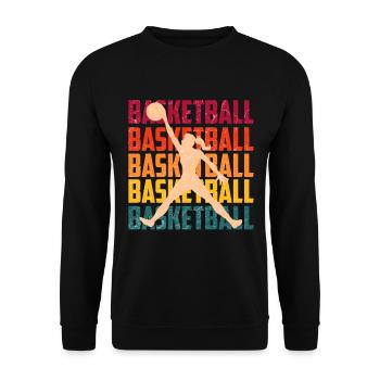 Basket-ball filles - Sweat-shirt Unisexe - noir - Devant - Alina (178cm) & Michal (187cm)