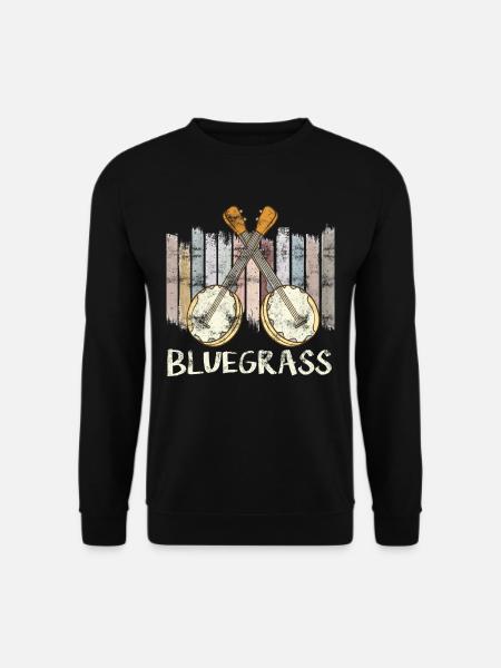 Bluegrass Banjo Guitar - Unisex Sweatshirt - black