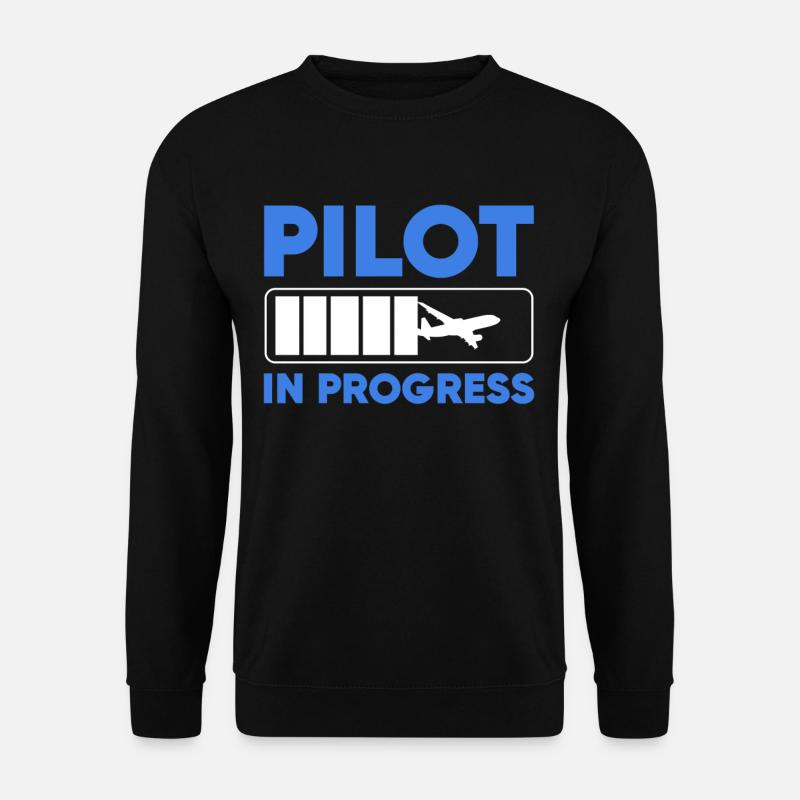 Pilote In Progress - Sweat-shirt Unisexe - noir