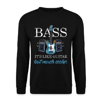 Bass Joueur - Sweat-shirt Unisexe - noir - Devant - Alina (178cm) & Michal (187cm)