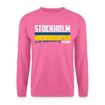 Stockholm Skyline Suède Ville natale - Sweat-shirt Unisexe - rose - Devant