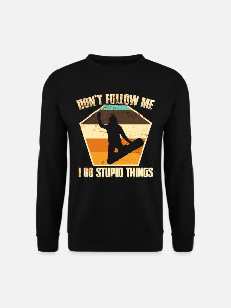 Snowboarding Funny Snowboard Gift - Unisex Sweatshirt - black