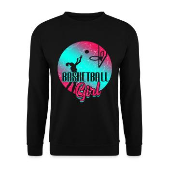 Basket-ball filles - Sweat-shirt Unisexe - noir - Devant - Alina (178cm) & Michal (187cm)