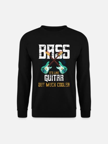 Bass Guitarist Bass Player - Unisex Sweatshirt - black