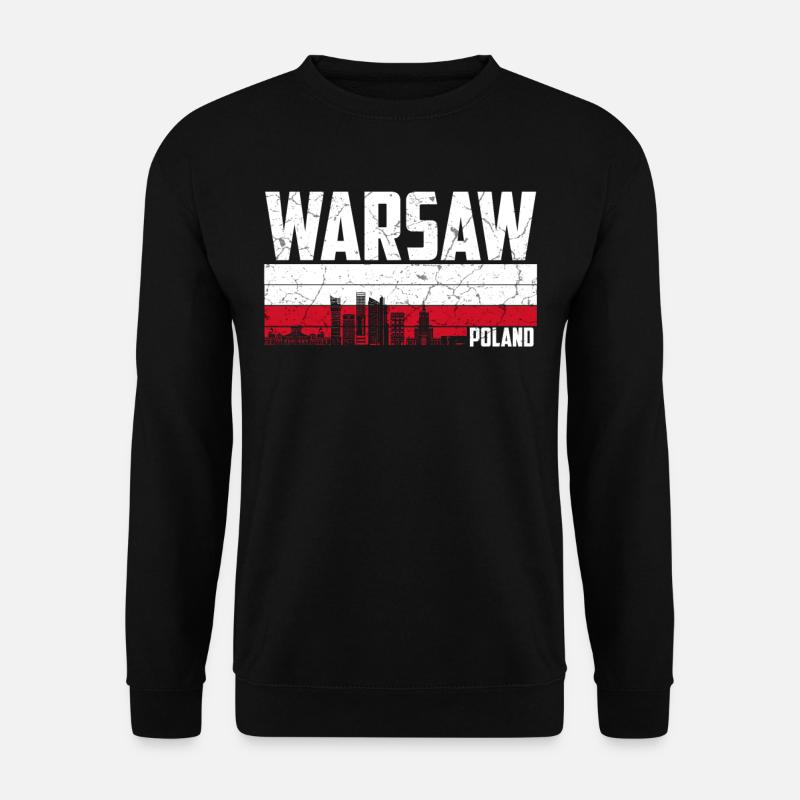 Warsaw Poland - Unisex Sweatshirt - black