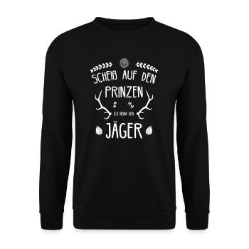 Jäger Geburtstag Jagd Jägerin Drückjagd Jagdschein - Unisex Pullover - Schwarz - Vorne - Alina (178cm) & Michal (187cm)
