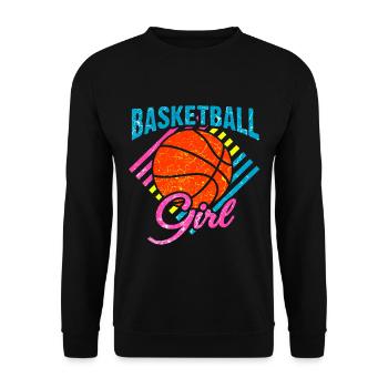 Basket-ball filles - Sweat-shirt Unisexe - noir - Devant - Alina (178cm) & Michal (187cm)