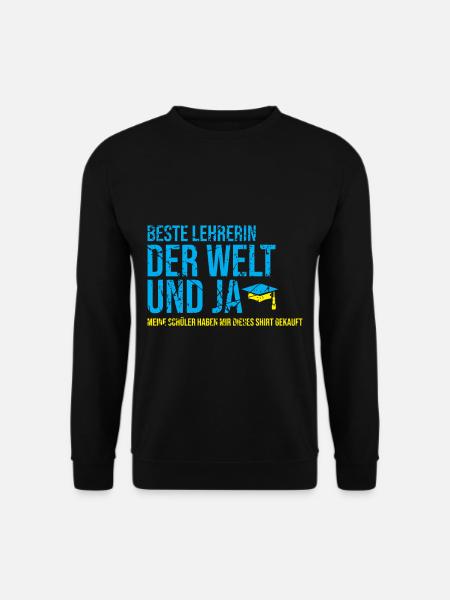 Beste Lehrerin Schule Schulunterricht - Unisex Pullover - Schwarz
