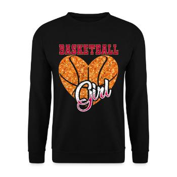 Basket-ball filles - Sweat-shirt Unisexe - noir - Devant - Alina (178cm) & Michal (187cm)