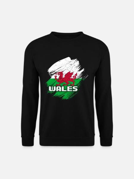 Wales flag - Unisex Sweatshirt - black