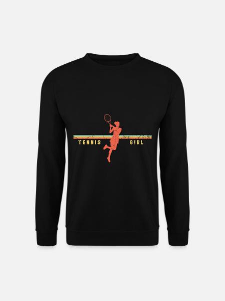 Tennis Mädchen - Unisex Pullover - Schwarz