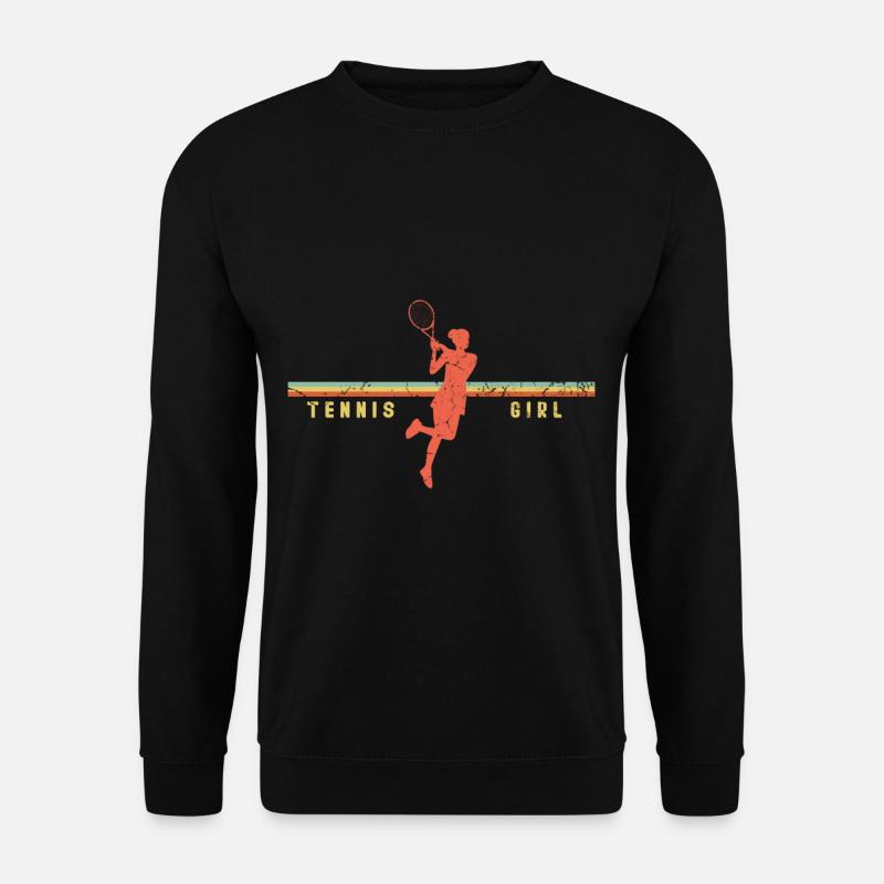 Tennis Mädchen - Unisex Pullover - Schwarz