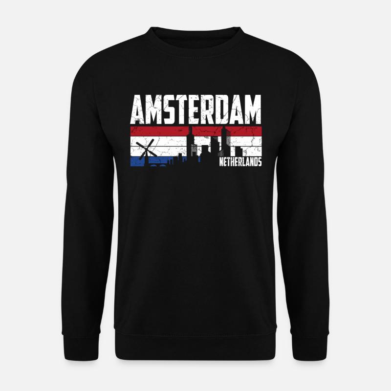 Amsterdam Skyline Netherlands - Unisex Sweatshirt - black