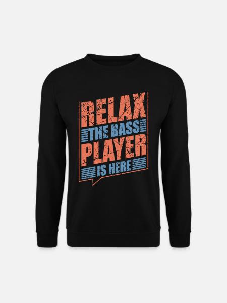 Bass Gitarrist Bassist Bass Spieler - Unisex Pullover - Schwarz