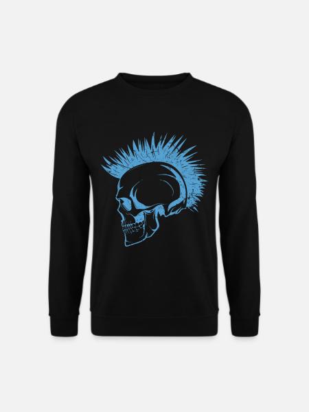 Schädel Punks Punk - Unisex Pullover - Schwarz