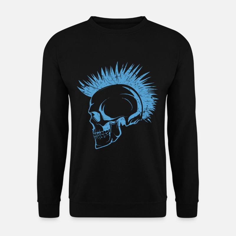 Punk du crâne - Sweat-shirt Unisexe - noir