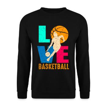 Basket-ball filles - Sweat-shirt Unisexe - noir - Devant - Alina (178cm) & Michal (187cm)