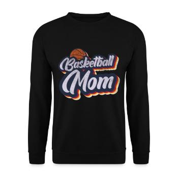 Basketball Spieler Basketball Mutter - Unisex Pullover - Schwarz - Vorne - Alina (178cm) & Michal (187cm)