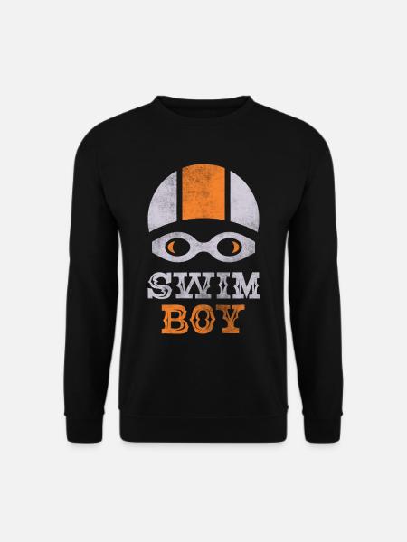 Schwimm Schwimmer Schwimmen Jungs - Unisex Pullover - Schwarz