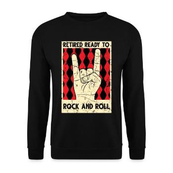 Renter Rock - Sweat-shirt Unisexe - noir - Devant - Alina (178cm) & Michal (187cm)