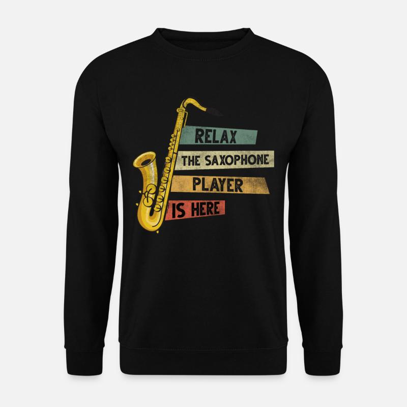 Saxophonist Saxophone player Brass Saxophone - Unisex Sweatshirt - black