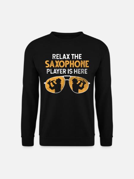 Brass saxophone - Unisex Sweatshirt - black