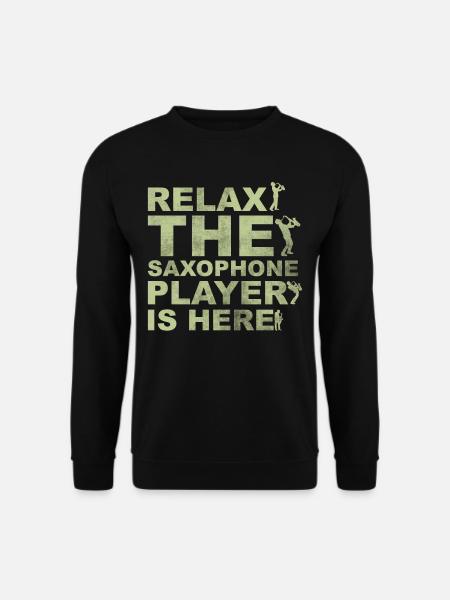 Retro Saxophone - Unisex Sweatshirt - black