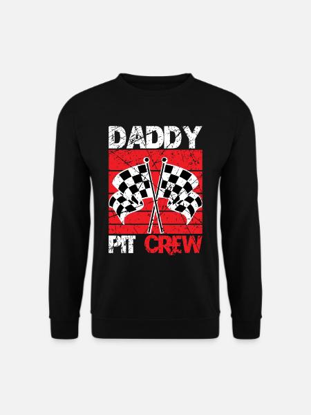 Motorsport Vater Rennfahrer Dad - Unisex Pullover - Schwarz