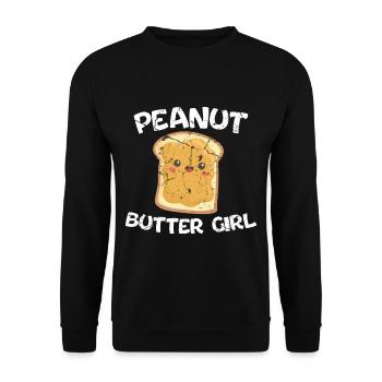 Petit déjeuner amants beurre de cacahuète - Sweat-shirt Unisexe - noir - Devant - Alina (178cm) & Michal (187cm)