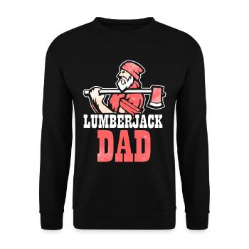 Lumberjack Bois de bois buchesteurs père - Sweat-shirt Unisexe - noir - Devant - Alina (178cm) & Michal (187cm)