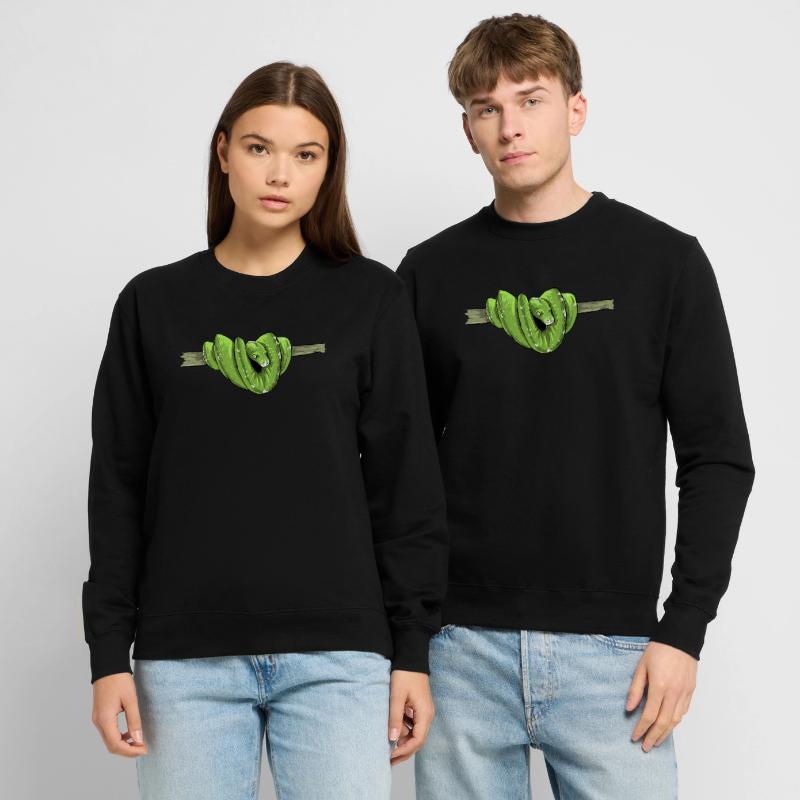 Morelia Viridis I Green Tree Python Snake Phyton Unisex Sweatshirt