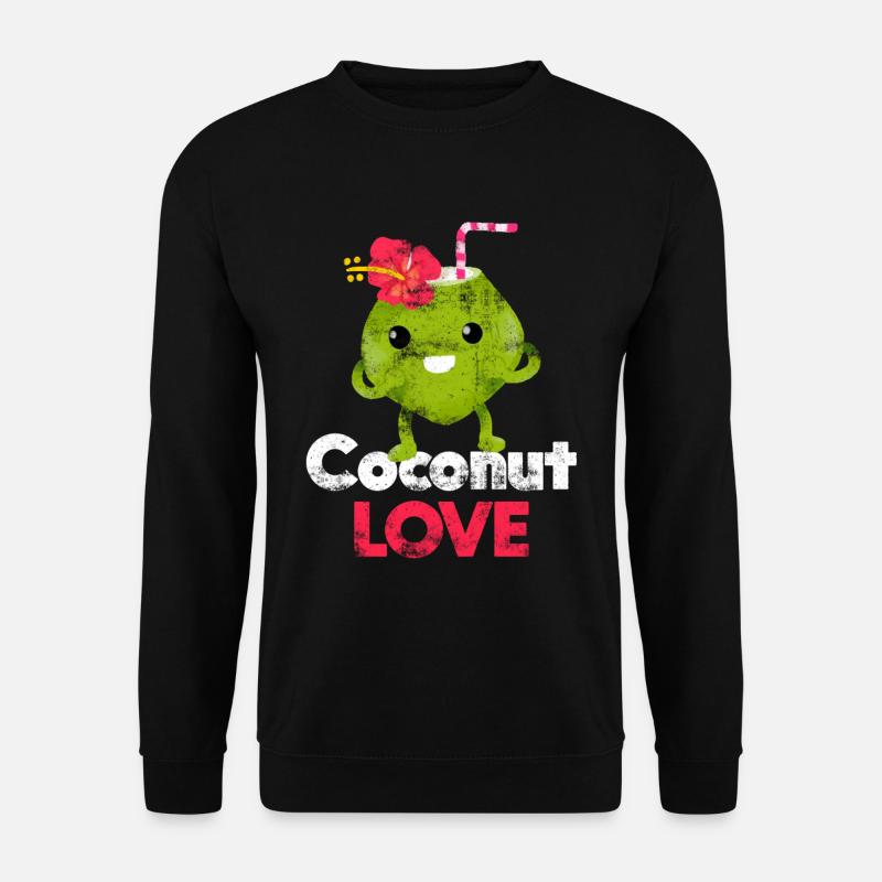 Kokosnuss Liebe - Unisex Pullover - Schwarz