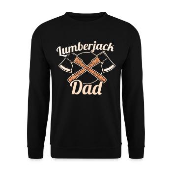 Lumberjack Bois de bois buchesteurs père - Sweat-shirt Unisexe - noir - Devant - Alina (178cm) & Michal (187cm)