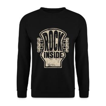 Rock & Roll Gitarre Rock and Roll - Sweat-shirt Unisexe - noir - Devant - Alina (178cm) & Michal (187cm)