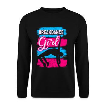 Tanz Tanzen Breakdance Mädchen - Unisex Pullover - Schwarz - Vorne - Alina (178cm) & Michal (187cm)