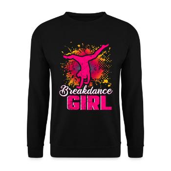 Danse danse break dance filles - Sweat-shirt Unisexe - noir - Devant - Alina (178cm) & Michal (187cm)